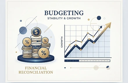 Illustration of budgeting and financial reconciliation