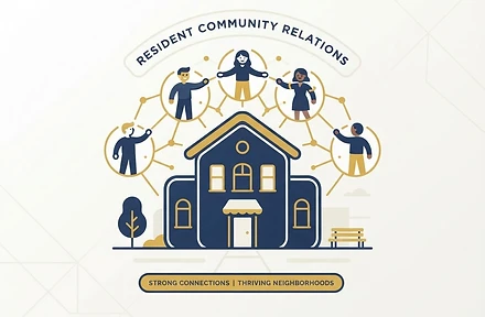 Illustration of resident services communication